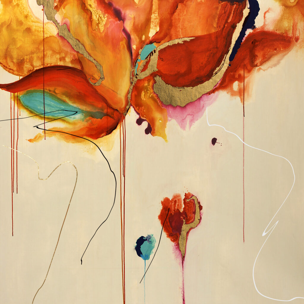 abstract-geometry-oil-paintings-porch-stereo-golden-background-fashion-modern-art-wall